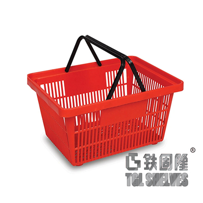 CE Certificate plastic supermarket basket 47×32×21cm with Corrosion Resistance