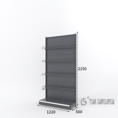 Morden Gondola Shelf Rack Supermarket Easy Installation Cold rolled steel Material