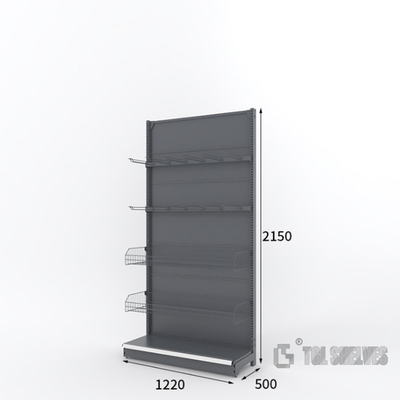 Morden Gondola Shelf Rack Supermarket Easy Installation Cold rolled steel Material